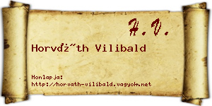 Horváth Vilibald névjegykártya